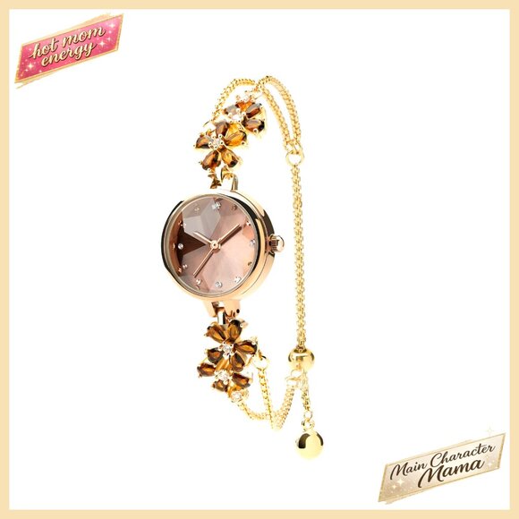 Women\'s Quartz Bracelet Watch with Crystal Accents, Waterproof, 29.5mm main image 5
